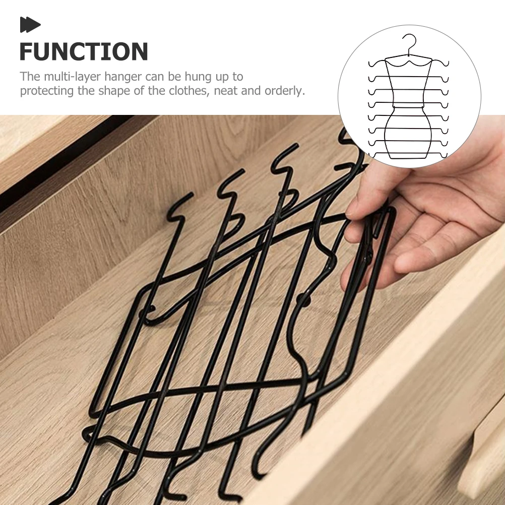 

8-Layer Bra Organizer Underwear Hanging Rack For Closet Storage Compact Belt Hanger Home Hotel Dorm Use Sock Underpants
