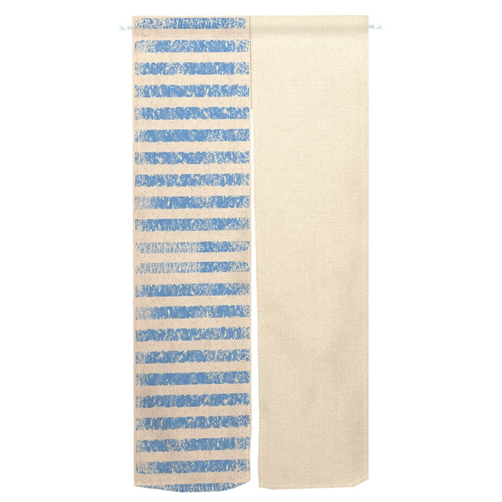 Cortina de puerta japonesa, diseño Floral geométrico tradicional, Noren de lino para el hogar, sala de té, restaurante, cortina divisoria minimalista