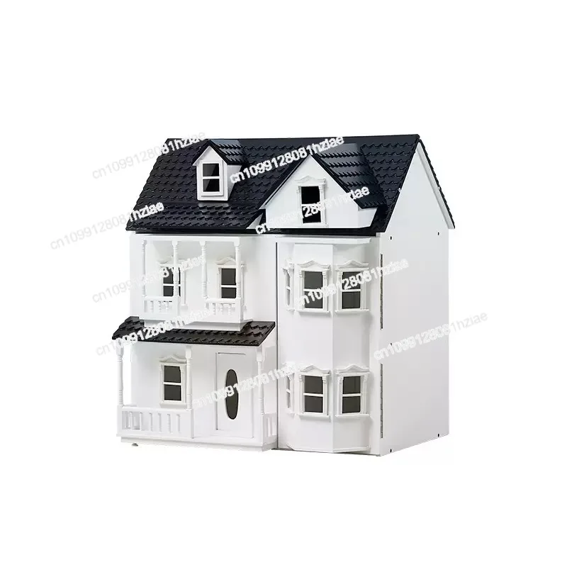 

Indoor Furniture Foreign Trade European and American Toy House Luxury Castle Retro Wooden Furniture House