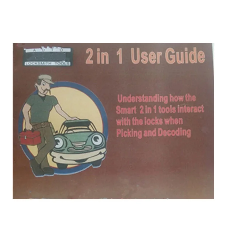 2 In 1 Lishi Tool Instrution Book User Manual Lishi Decoder 2IN1 User Guide FOR CAR LOCK With Pdf Manual (Only PDF)