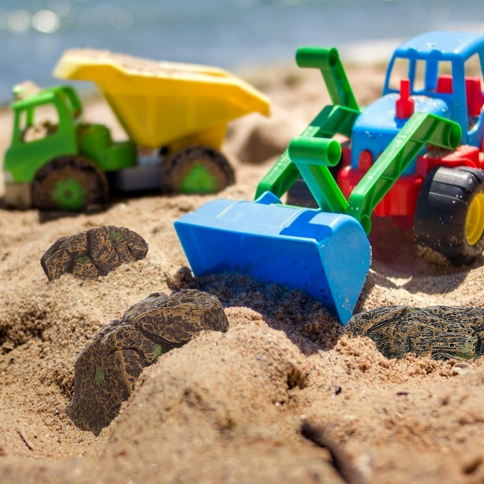 

4Pcs Simulation Stones Ornament for Micro Landscape Decoration Sand Table Scene Decor Fairy Garden Crafts Miniature Landscape