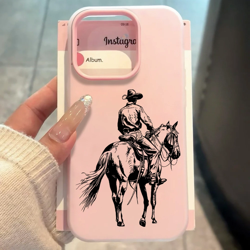für iPhone 17 16 14 15 11 12 13 Pro Max 7 8 15 16 Plus 17 Air Hüllen Retro Western Cowboy Handyhülle Stoßfeste Silikonhülle – Detail 5