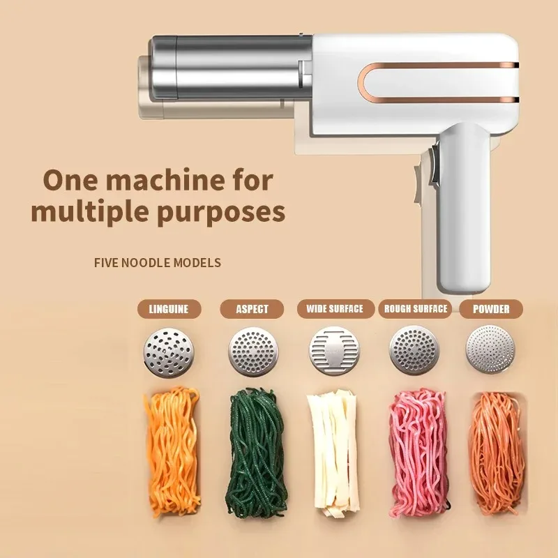 Macchina per noodle elettrica senza fili Pressa per noodle portatile Elettrodomestici Cucina esterna Colazione domestica Creatore di noodle intelligente per uso domestico