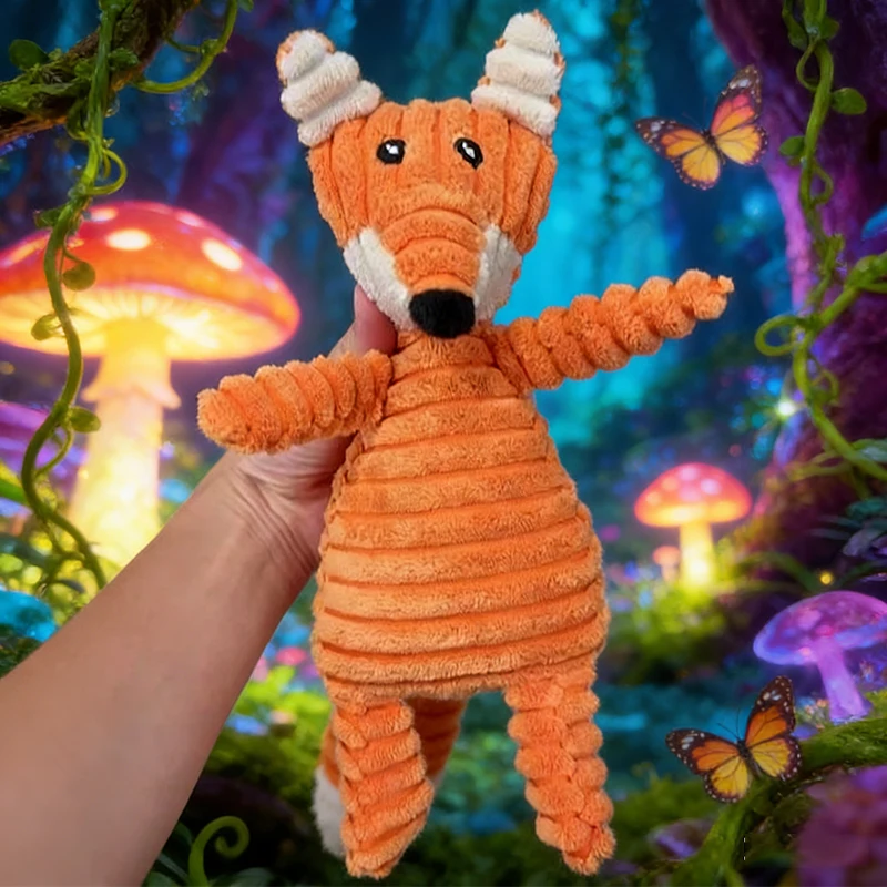 لعبة قطيفة للحيوانات الأليفة، لعبة تفاعلية للقطط والكلاب، مقاومة للعض، تصدر صوت صرير، لتنظيف أسنان الكلاب، قطعة واحدة