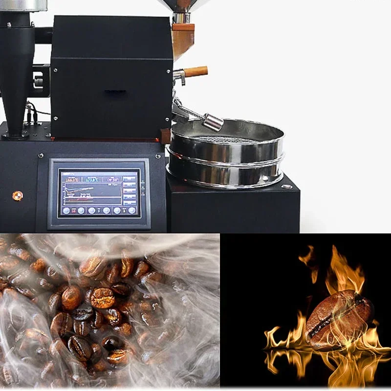 Portable  Coffee Roaster Small Coffee Shop Semi Hot Air 600g Coffee Green Bean Roaster