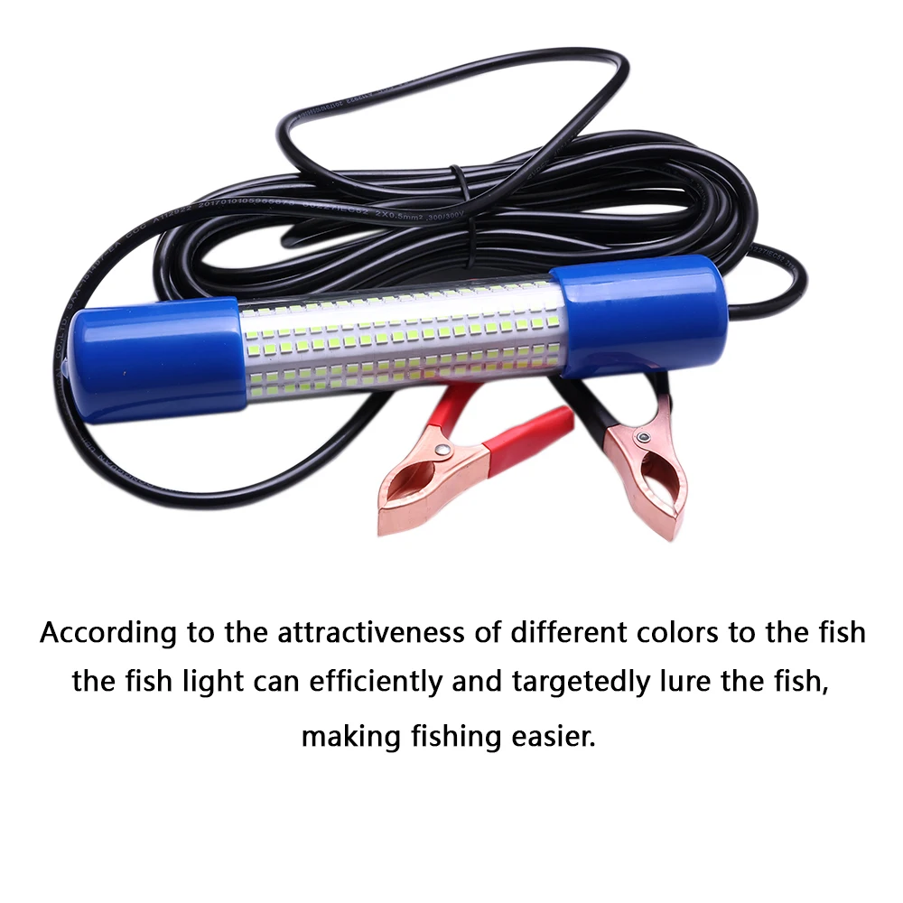 1 Stück 12-24V Angellicht, 50W Hochleistungs-Unterwasser-Leuchtköder, LED-Nachtlicht für Tiefseefischen zum Anlocken von Fischen und Garnelen – Detail 3