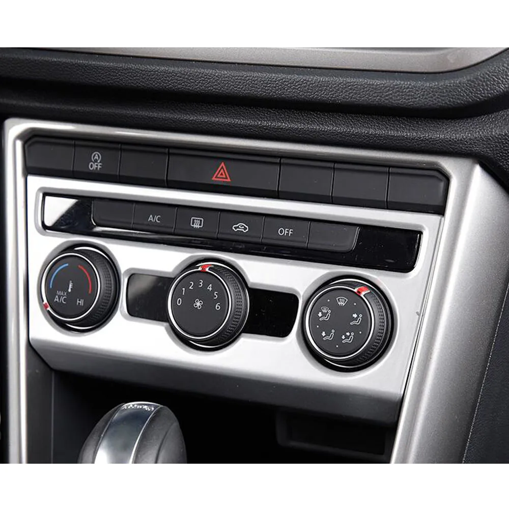 For Volkswagen VW T-ROC TROC 2017 2018 2019 2020 2021 Car Trim Middle Air Conditioning Temperature Hood Switch Outlet Vent Frame