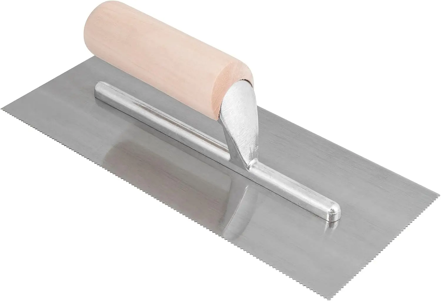 

1/16" x 1/32" x 1/32" U-Notch Vinyl Flooring Trowel with Wood Handle