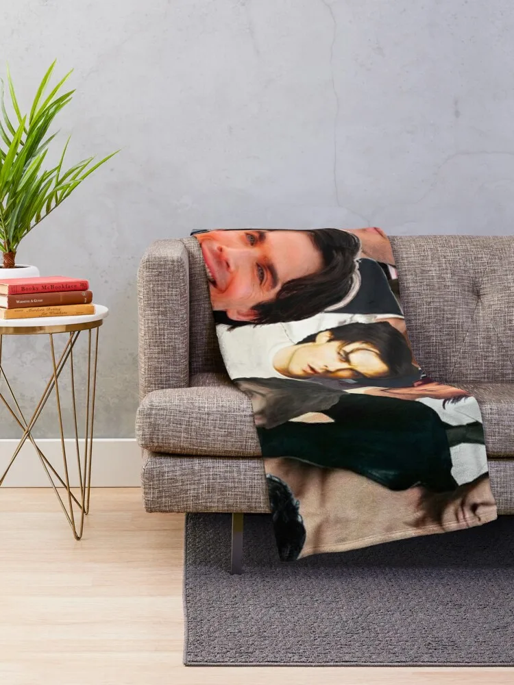 Ian Somerhalder Photo Collage Throw Blanket Beautifuls Multi-Purpose Single Camping Blankets