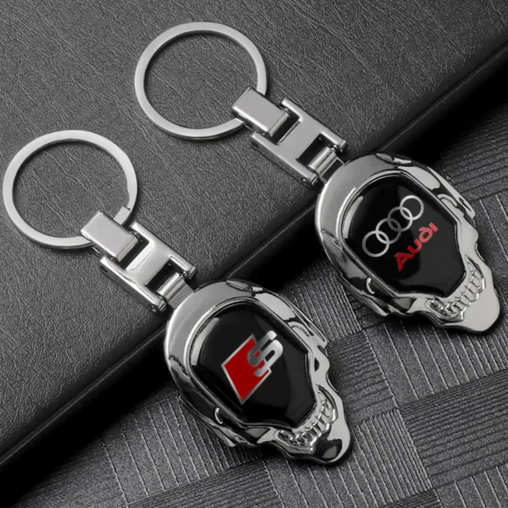 

Car Styling Key Chain Keychains Ring Backpack Pendant Keyring Accessorie for Audi S A3 S3 A4 B6 A6 C6 A5 Q3 Q5 Q7 TT A1 A2 A7 A8
