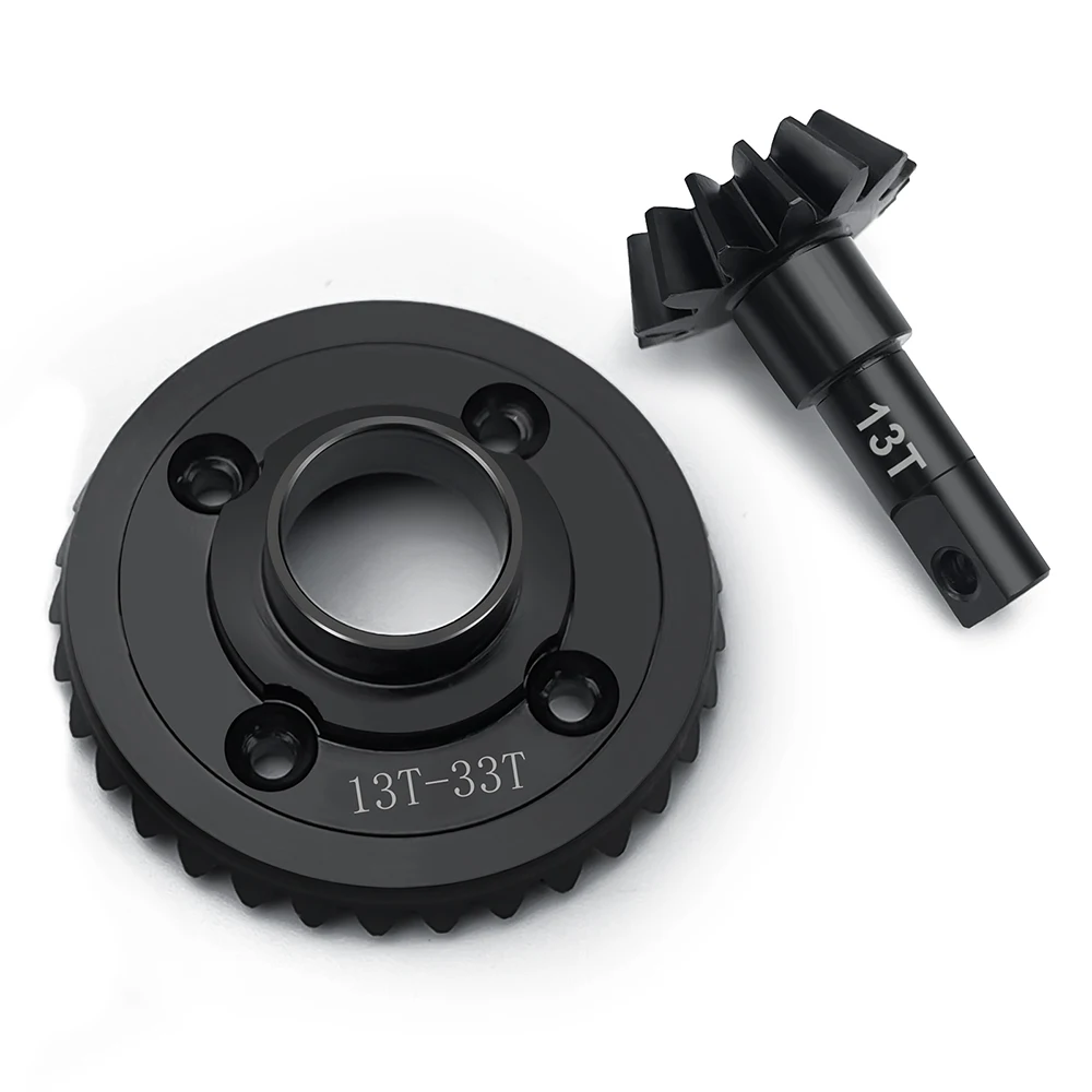 TRINOOD Stahl Vorder- und Hinterachse Differential Diff Gear Drive Kegelradsatz für 1/7 T-RAXXAS UDR Unlimited Desert Racer Teile
