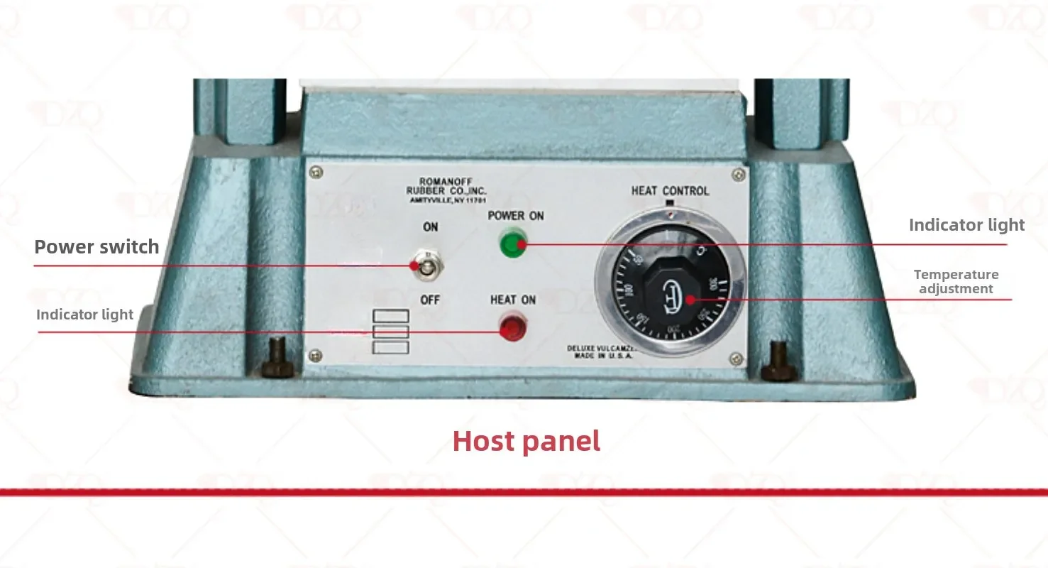 

220V 6*8/8*8 Inches Jewelry Molding Machine Vulcanizer Silicone Mold Rubber Heating Melting Molding Equipment Heating Plate