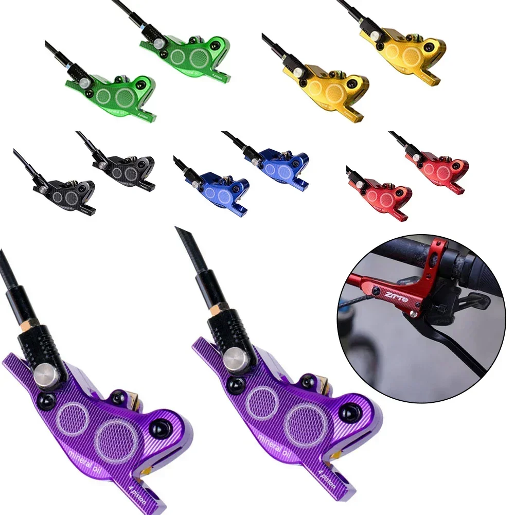 

MTB 4 Piston Hydraulic Disc Brake M840 With Cooling Full Meatal Pad CNC Tech Mineral Oil For AM/Enduro Bicycle E4 ZEE M8120