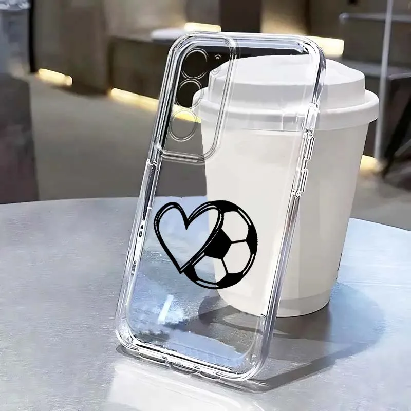 

Artistic football pattern Case For OPPO A11 A16 A55 A56 A57 A72 A52 A73 A74 A54 A76 A78 Find X5 X6 X7 Ultra Pro 5G Transparent