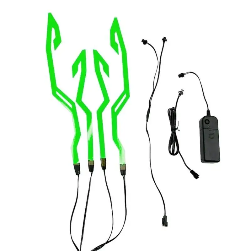 

31BC Motorcycles Helmet Light Strip LED Cold Light Night Riding Luminous Modified Sticker Waterproof