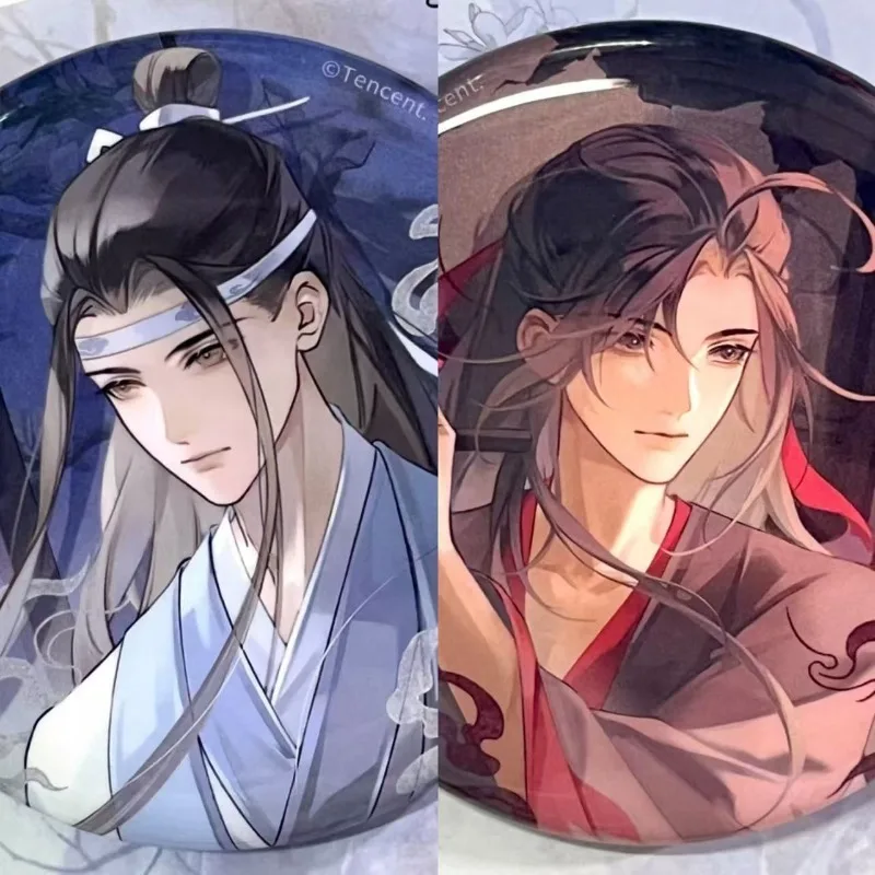 Anime Mo Dao Zu Shi Exquisite Brooch Good-looking Display Character Wei Wuxian Lan Wangji CP Badge Decoration Accessories Goods