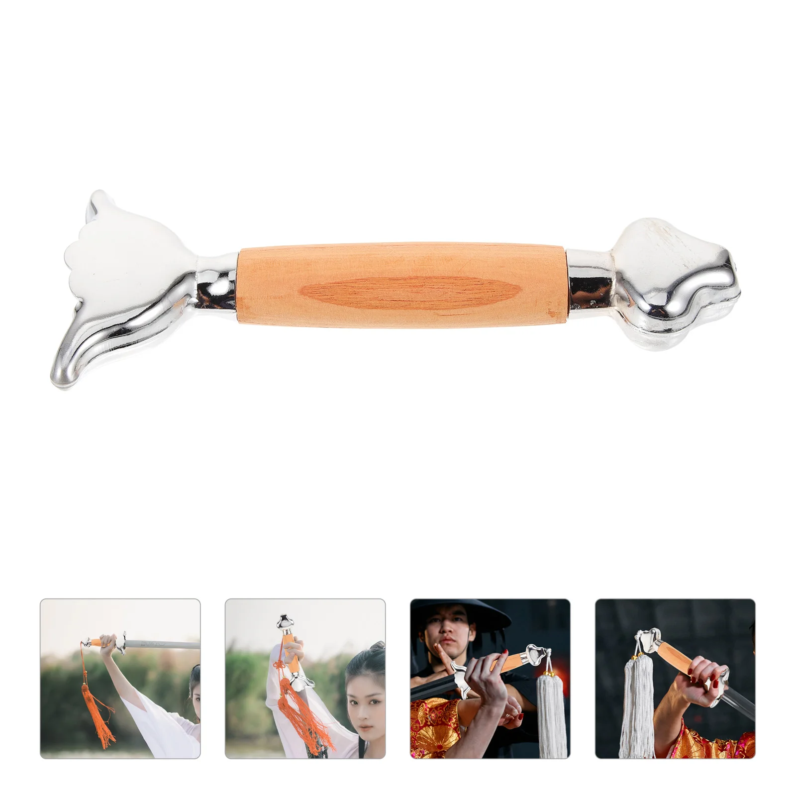 

Martial Tai Chi Sword Accessories Wood Handle Knobs Accessory Wooden Protectors Taichi Handles Replaceable