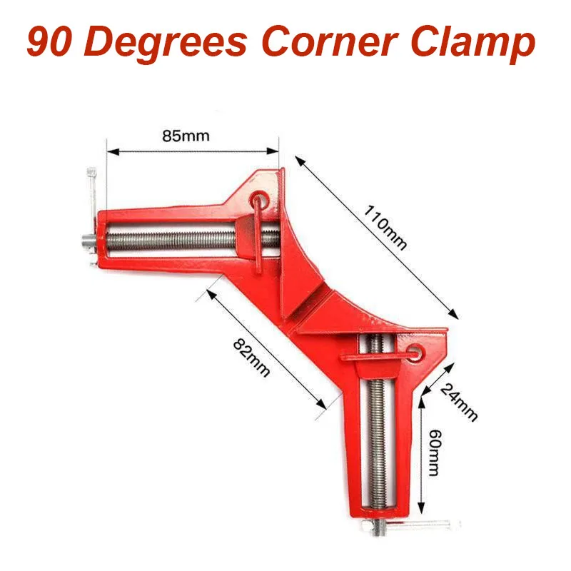90 Degree Right Angle Clamp Fixed Corner Clamp Multi-Functional Hand Tools, Suitable for Woodworking DIY 4Pcs  Right Angle Clamp
