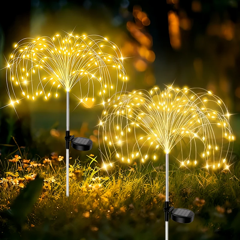 Solar Powered Outdoor Garden LED Lights Fairy String Lights for Pathway Patio Outdoor Event Party Camping Decoration