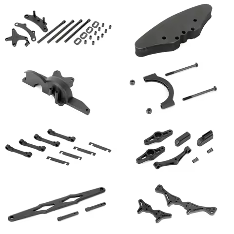 Rally front gear box Front upper deck F&amp;R Shock tower AL-Body mount holder for CARTEN 1/10 T410 Rally RC Model Car