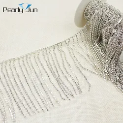 1/5 Yards 12cm Luxury Diamond Tassel Chain Trim All-match Coat Bag Dress Skirt Shoes Hat Webbing DIY Sewing Accessories ML049-2