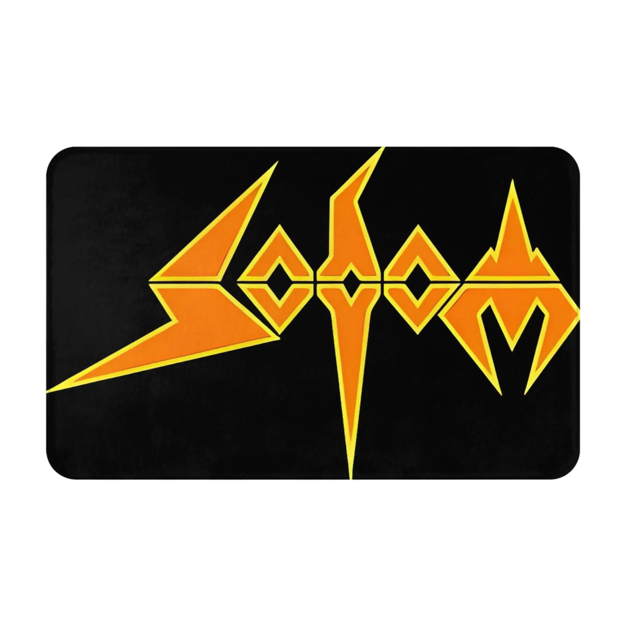Orange Logo Anti-Slip Mat Bedroom Sodom Welcome Doormat Home Decor