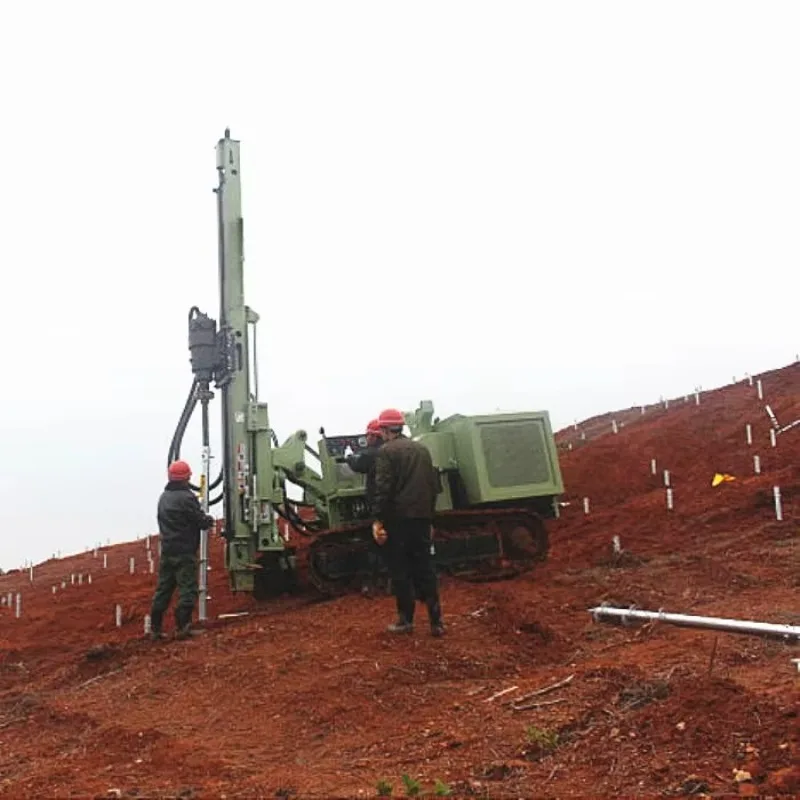 Hydraulic Photovoltaic Pile Driver Heavy Load Customizable Track Rig For Professional Solar Foundation Contractors Use