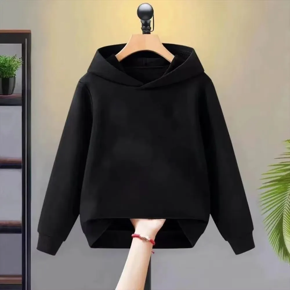 Einfarbiger Kinder-Kapuzenpullover für 3-12-Jährige Mädchen und Jungen Lässiger Sport-Kapuzenpullover Top Modisch