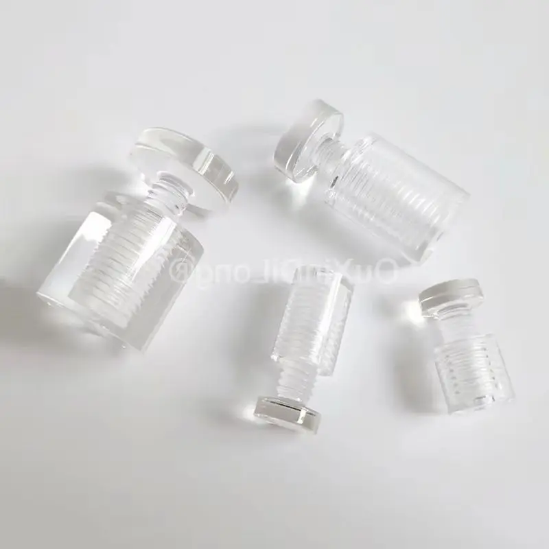 Courier 500PCS Transparent Acrylic Standoffs Pins Wall Sign Billboard Advertisement Nails Screws Fasteners Fixing Hardware
