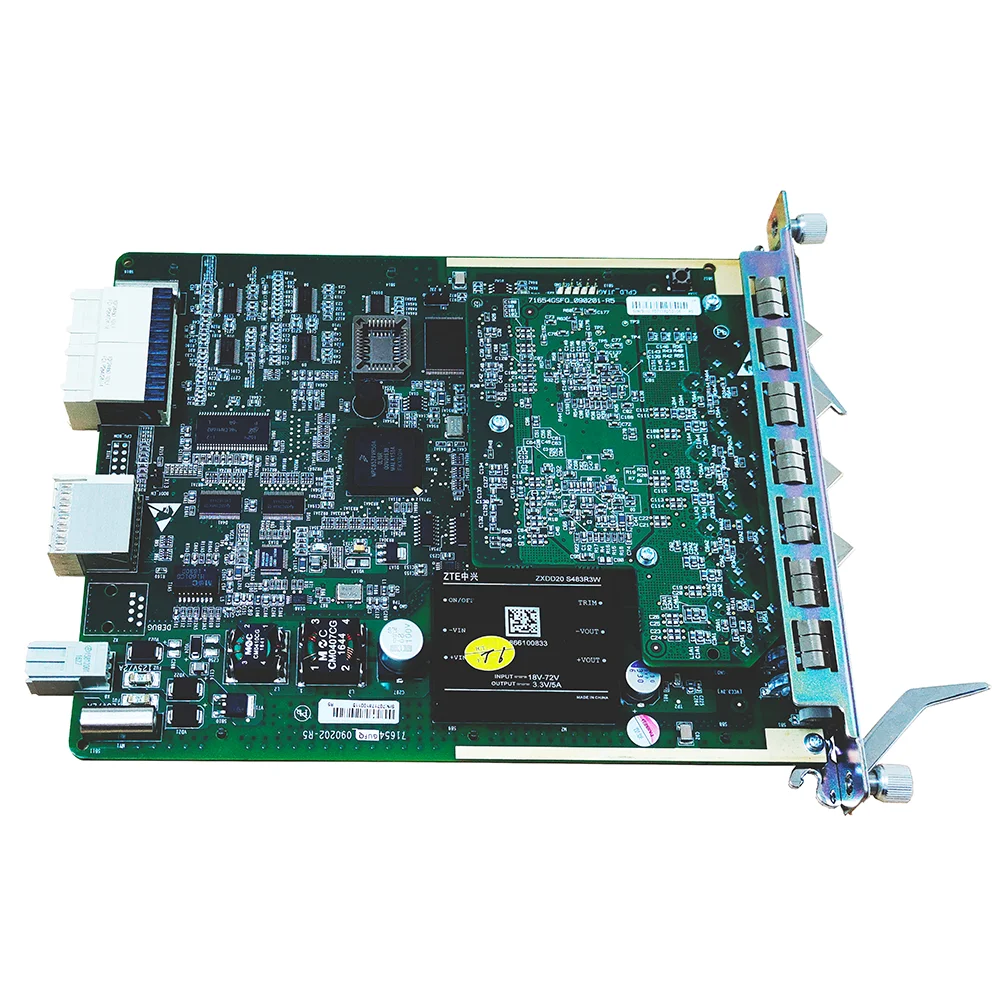 GUFQ 4-port Gigabit upstream board C300 GPON OLT4-port GUFQ with 2 SFP Module, upstream board, 100% original New