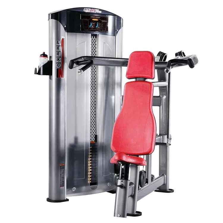 Steel Plate Loaded Machine,Shoulder Gym Equipment Shoulder Press Machine Plate Loaded Commercial Seated Shoulder Press Machine