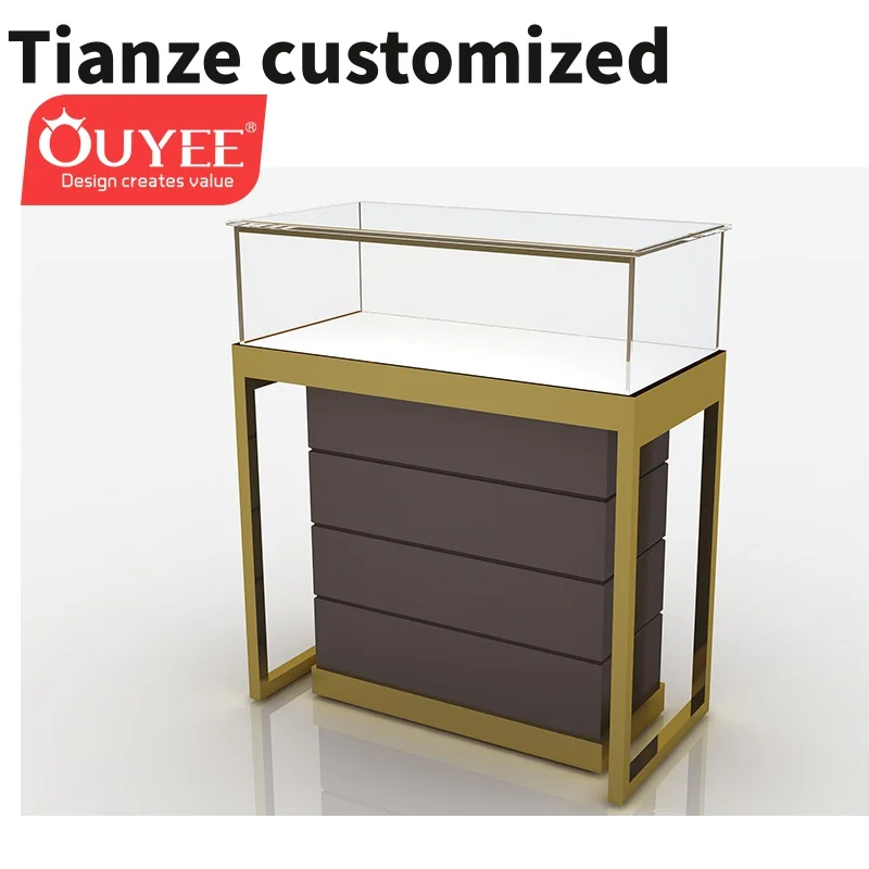 Customized-Simple Portable Jewelry Display Cases Trade Shows Showcase Manufacturers Jewellery Furniture