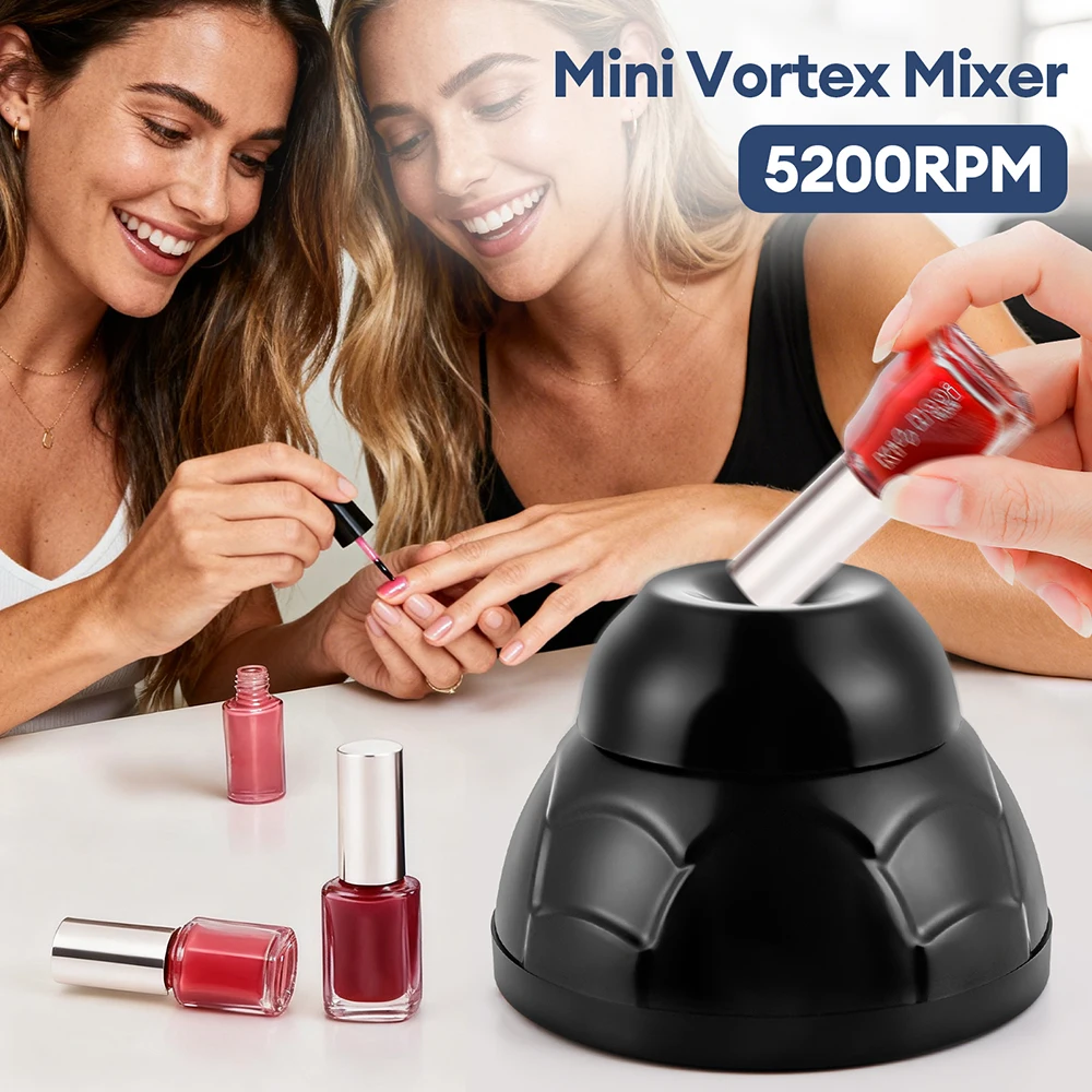 Nail Polish Pigment Airbrush Paint Ink Shaker 5200RPM High Frequency Vibration Shaking Mixer Liquid Anti-Caking Vortex Mixer