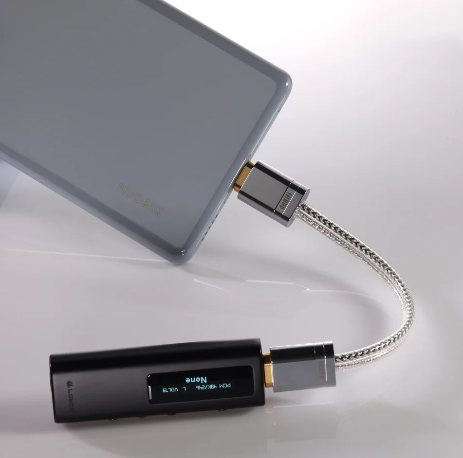كابل بيانات ddHiFi جديد تمامًا TC09S Type-C إلى Type-C OTG HIFI ثنائي التدريع فك إشارة الصوت