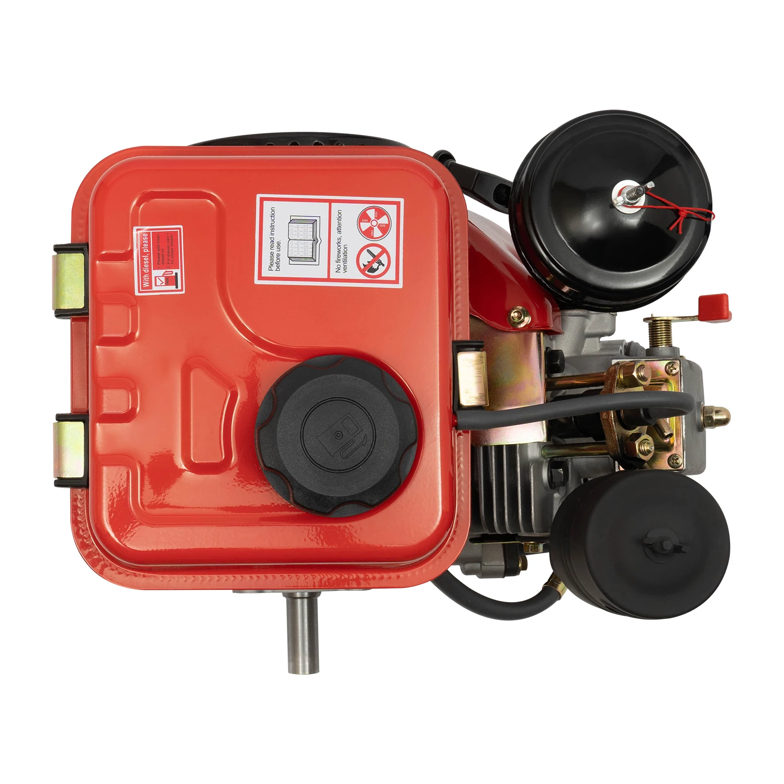 Imagem -06 - Motor Refrigerado a ar do Único Cilindro Recoil Manual Start Motor Diesel 3hp Tempos