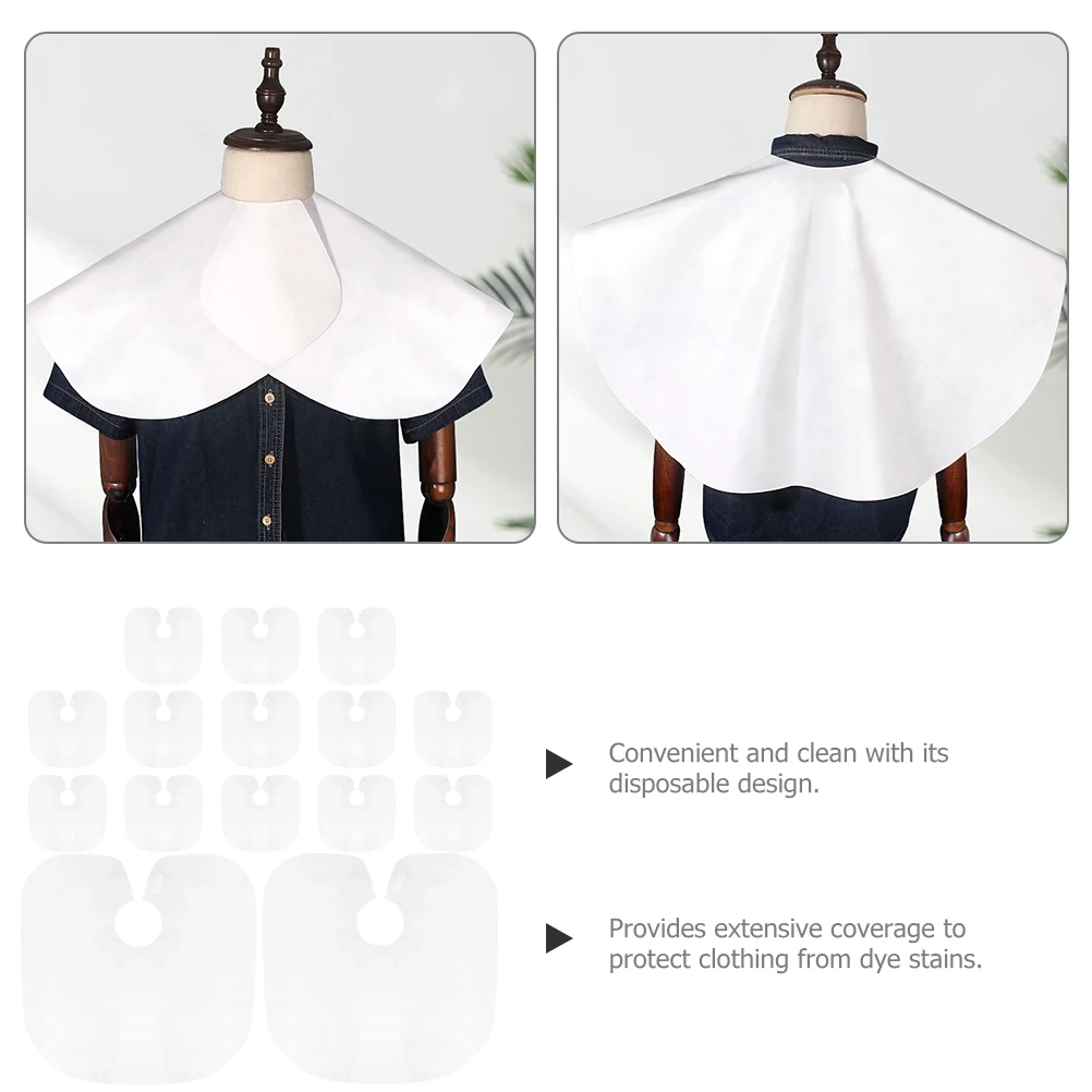 

15Pcs Soft Comfortable Disposable Hair Cutting Cape Barber Haircut Stylist Salon Supplies