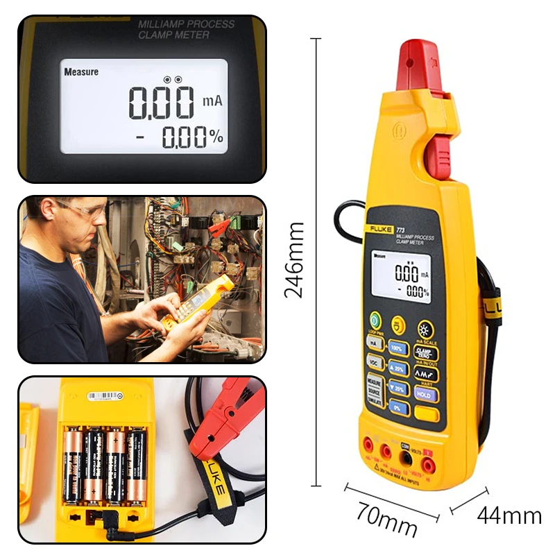 FLUKE 771 Fluke 773 Milliamp Process Digital Clamp Meter Industrial High Precision Milliamp Process Clamp Meter