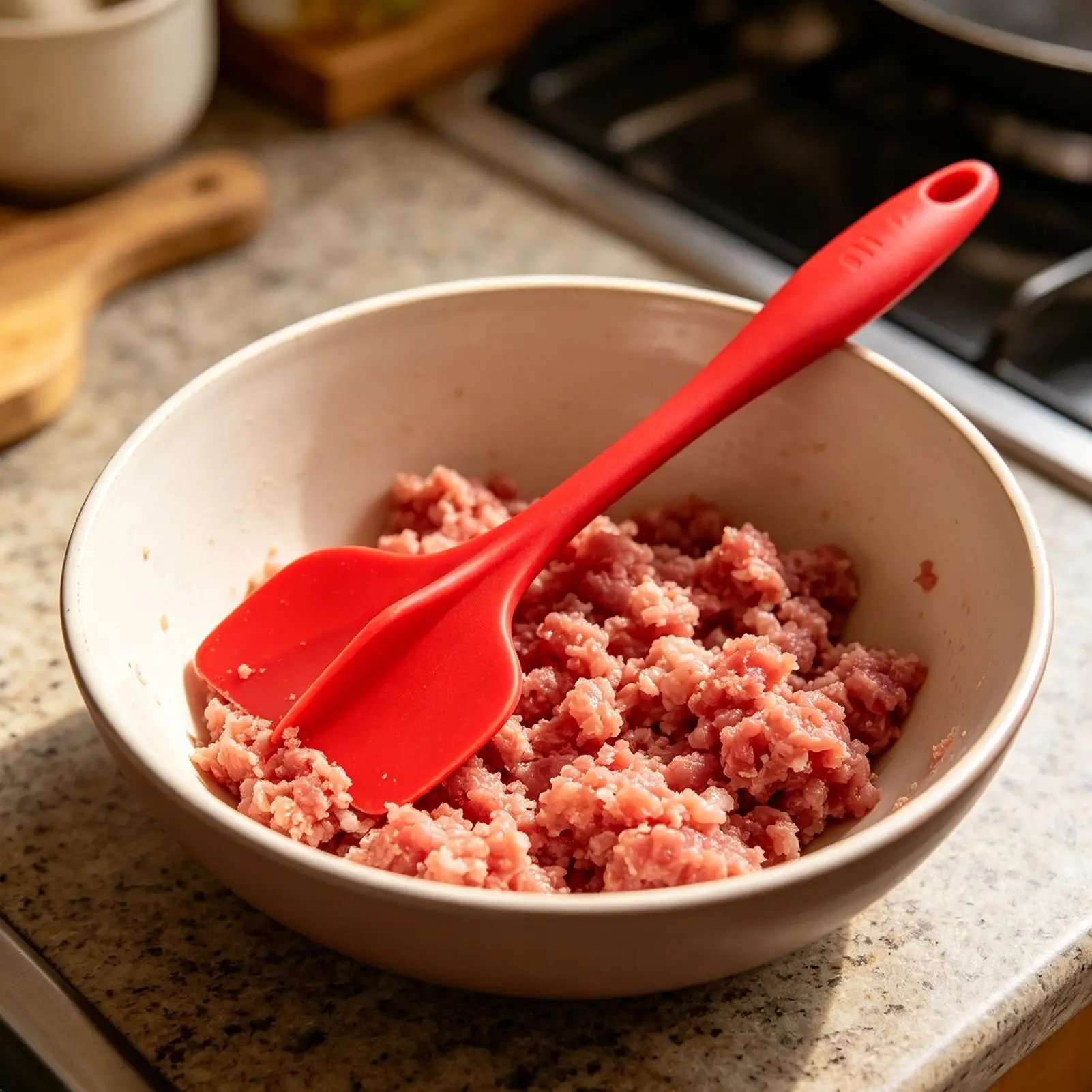 Ground Beef Masher Kitchen Food Prep Gadget Ground Beef Meat Chopper For Potato Avocado Turkey Vegetables Carrots Pumpkin Picnic