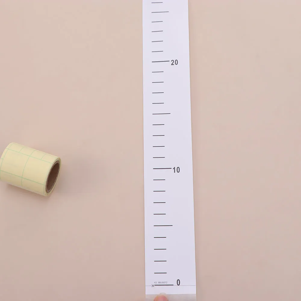 Transparent Height Measurement Wall Sticker 2-Meter Height Removable Growth Chart Without Damaging Walls Accurate