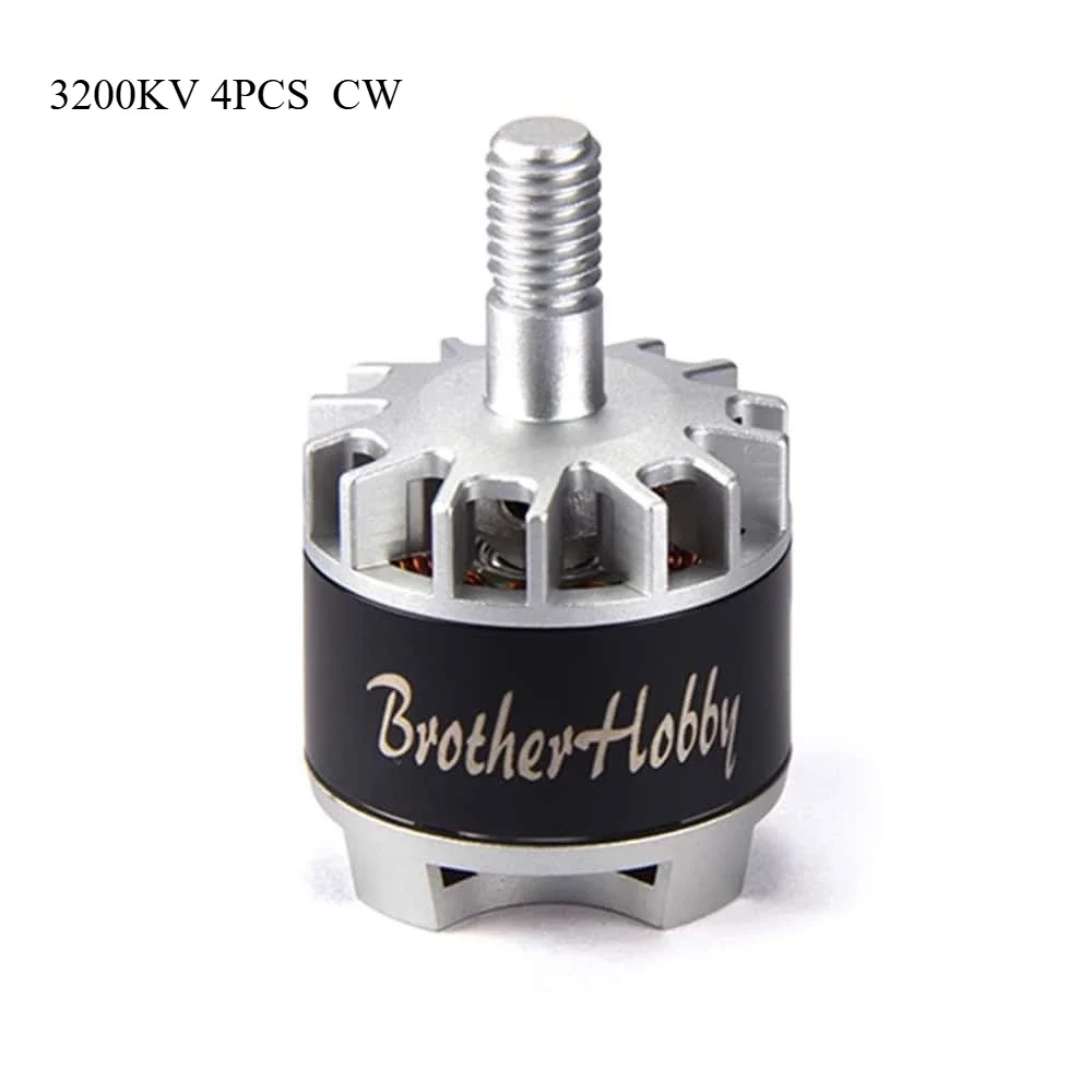 VoltS4pcs Brother Hobby Tornado T2 1608 3200kv CW 3s-4s Motor 24AWG 16cm Length