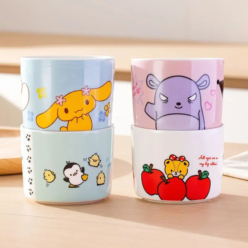 مرحبا كيتي كورومي سينامورول لطيف الكرتون وعاء وعاء الأرز المنزلية أدوات المائدة الإفطار دقيق الشوفان الفاكهة طبق للسلطة بالجملة #6