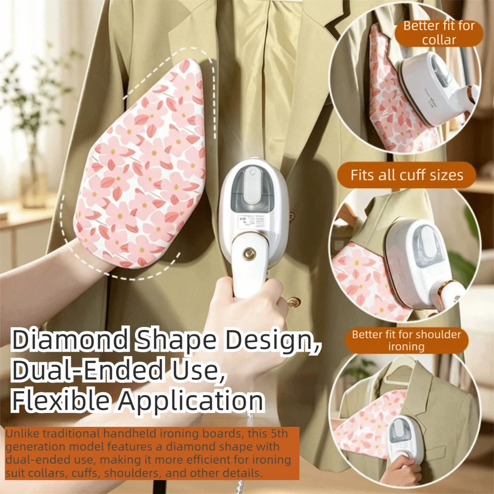 Heat Resistant Handheld Ironing Board Sponge Padding with Finger Loop Ironing Glove Ironing Board Pad