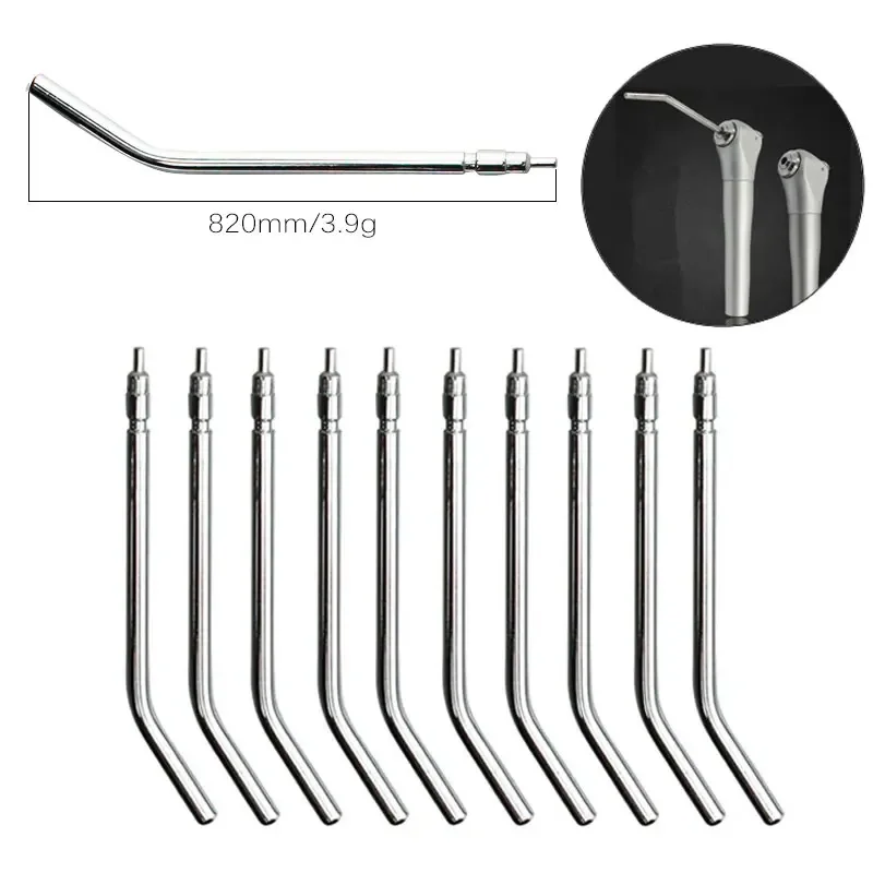5/10pcs Stainless Steel Dental Air Triple Syringe 3 Way Dental Air Water Spray Syringe Nozzles Tips For Teeth Whitening