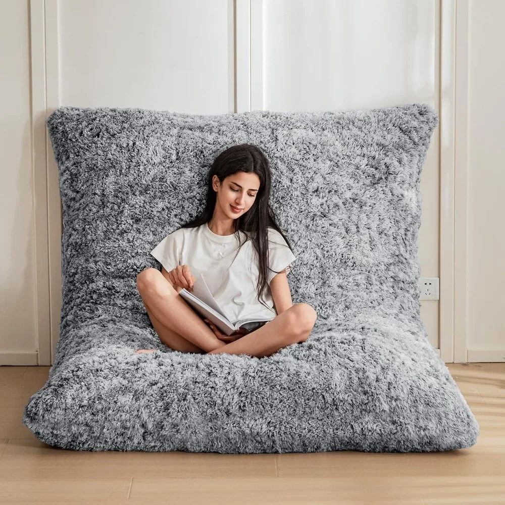 

3 in 1 Bean Bag Chair, Giant Bean Bag Sofa Bed, Floor Mattress with High-Density Foam Filling, Bean Bag Chair for Adult