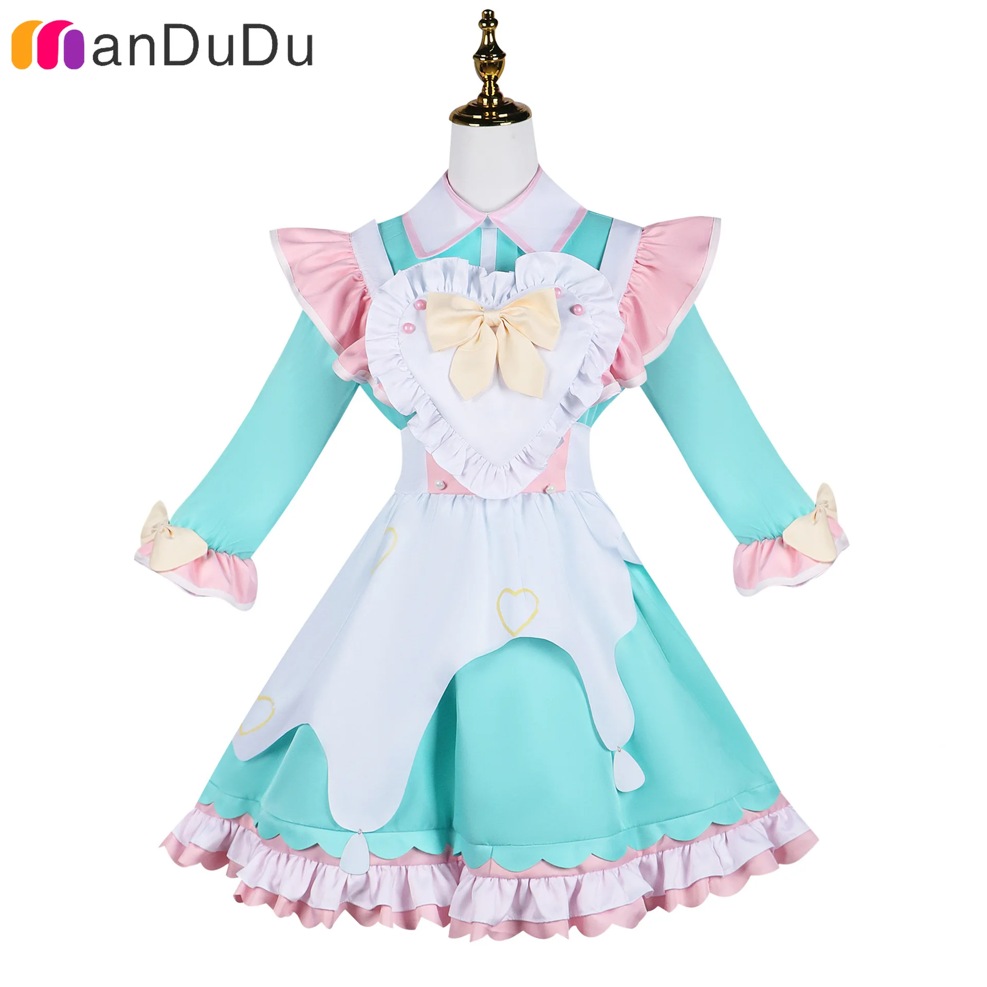 Game Needy Streamer Overload Ame Ame-chan Maid Cosplay Costume Role Play Comic Con Dress Hallowmas Party Wigs Animation Prop