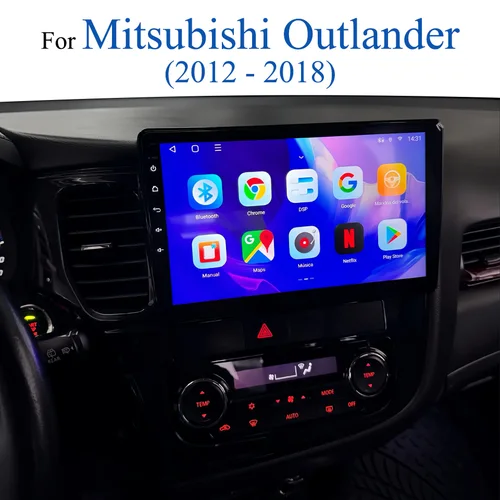 Para Mitsubishi Outlander 2012 2013 2014 2015 2016 2017 2018 Android 14 Radio de coche Audio estéreo Video A/V HU cinta DVD Cassette RDS
