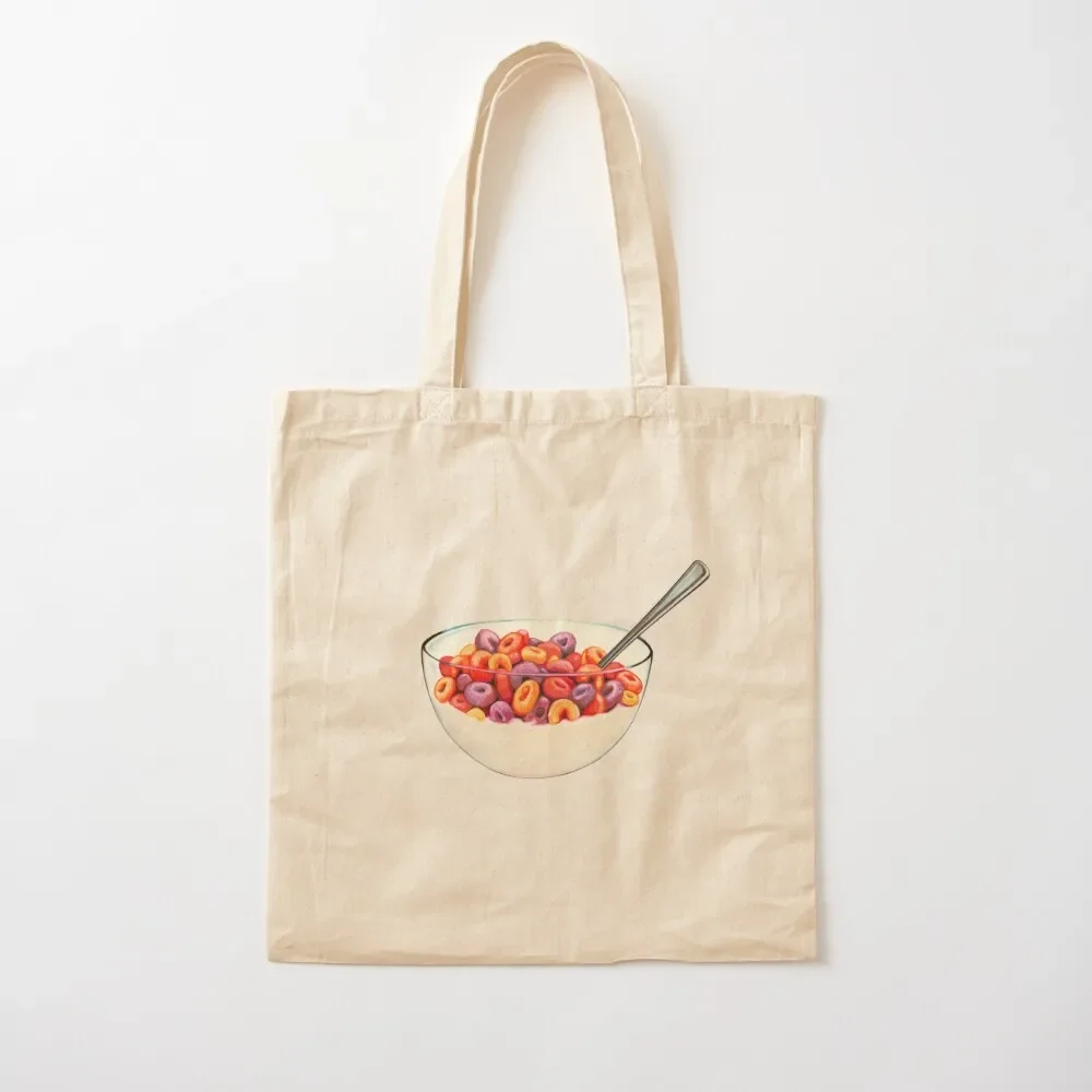 

Fruit Cereal Pattern Tote Bag canvas bags eco bag folding Portable shopping bag