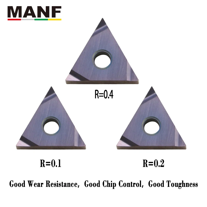 MANF TNGG160402R/L TNGG160404R/L Finishing For Steel,Heat-resistant Alloy,titanium Alloy Lathe cutter Carbide Inserts