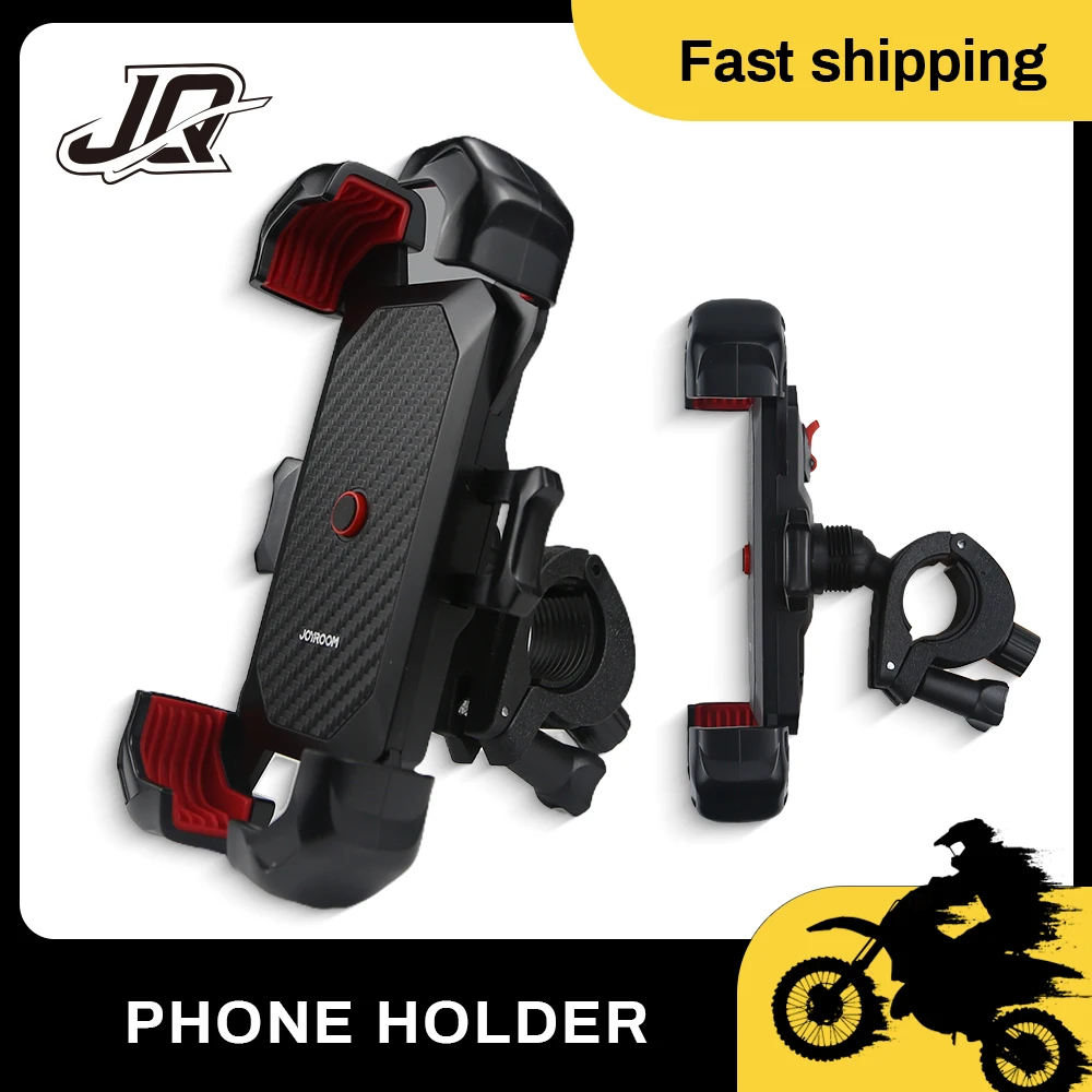 

Bike Mobile Phone Holder Support for 4.7-7 inch Mobile Phone 360°View Bicycle Phone Holder Stand Shockproof Bracket