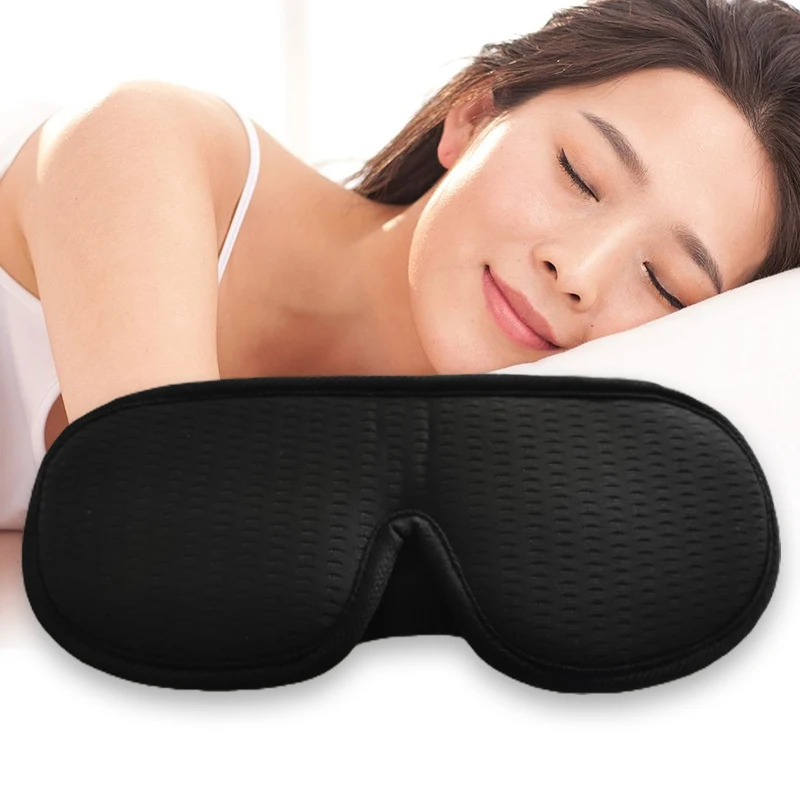 3D Sleeping Mask 100%Blocking Light Sleeping Aid Eye Mask for Travel Sleep Eye Mask for Men Women Slaapmasker With Earplugs